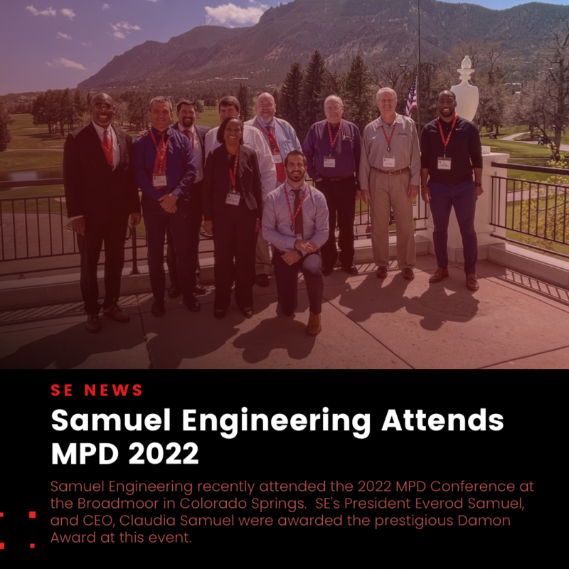 Samuel Engineering receives Damon Award at Colorado MPD