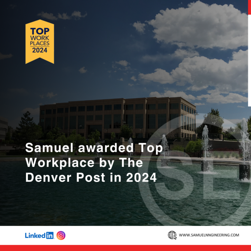 Samuel awarded Top Workplace by The Denver Post in 2024